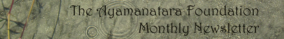 The Ayamanatara Foundation Monthly Newsletter