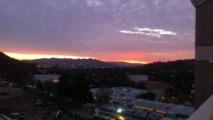 Sunset from above Glendale