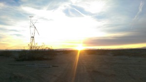 sunset over East Jesus, to represent the Spring Equinox